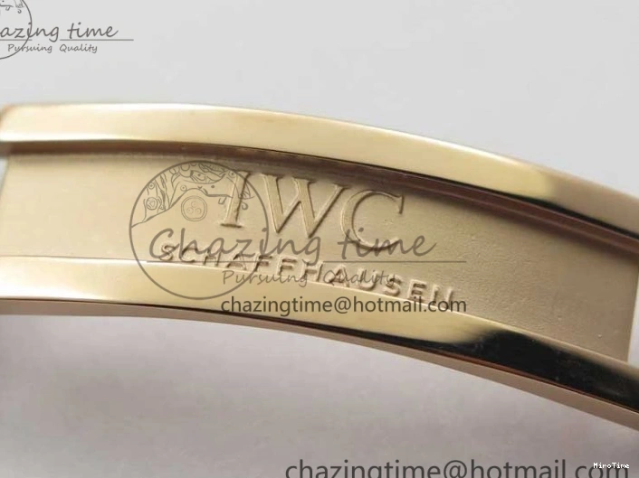 MIROTIME 0308 Compact Portugieser Perpetual Calendar IW503302 RG V9F 1:1 Best Edition White Dial on Brown Leather Strap A 7113